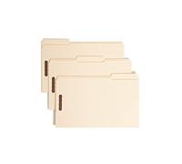 Smead Fastener File Folder, 2 Fasteners, Reinforced 1/3 Cut Tab, Legal Size Manila, 50 Per Box (19537)