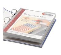 Smead Sobre de tres anillos de polietileno, 1-1/4 pulgadas de expansión, solapa con cierre de gancho y bucle, carta, transparente, 3 por paquete (89500)