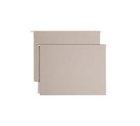 Smead TUFF - Carpeta colgante inferior de caja de capacidad extra, expansión de 4 pulgadas, pestaña deslizante fácil de cortar de 1/3, tamaño legal, gris acero, 18 por caja (64342)