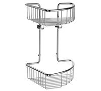 SMEDBO SME_DK1022 Sideline Basic-Jabonera de Esquina, Soporte Jabon, Plata, 21.5 x 21.2 x 35 cm
