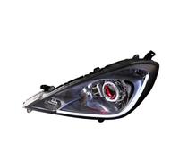SMEDGZUY Compatible con Honda Fit GK5 2003-20 Conjunto de faros delanteros Xenon Angel Devil Eye DRL Lámpara de luz de circulación diurna Accesorios for automóvil(05-12 b)