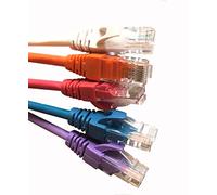 Smedz - Cable de conexión LAN (0,25 m, CAT6, LSZH UTP, de Cobre, con Conectores RJ45 sin enganches), Color Naranja
