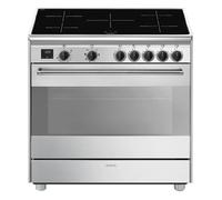 SMEG BG91IX2 Cocina Inox 90 CM Con Piano Inducción Horno Eléctrico Inox