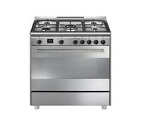 Smeg Concert BG91PX2 cocina Cocina independiente A+ Eléctrico Encimera de gas Acero inoxidable