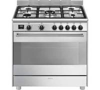 Cocina sin portabombona SMEG BG91X2 5 fuegos 90cm Inox