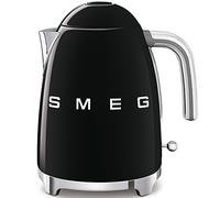 SMEG Calentador de Agua electrico, hervidor KLF03BLEU, 2400 W, 1.7 litros, Acero Inoxidable, Negro