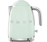 SMEG Calentador de Agua electrico, hervidor KLF03PGEU, 2400 W, 1.7 litros, Cromo, Acero Inoxidable, Verde Pastel