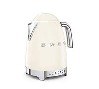 SMEG Calentador de Agua eléctrico, hervidor KLF04CREU, 2400 W, 1.7 litros, plástico, crema, talla única