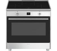 SMEG CG90CIXT Cocina Inducción 90CM Inox 4 Zonas Horno Eléctrico