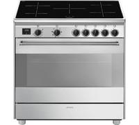 Smeg Concert BG91IX2 cocina Cocina familiar tipo industrial Eléctrico Con placa de inducción Acero inoxidable