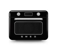 Horno de vapor combinado de sobremesa Negro, Brillante 50's Style Estética Smeg COF01BLEU