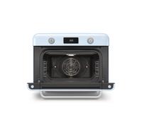 Smeg cof01pbeu horno de vapor pequeño azul, acero inoxidable botones,