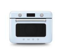 Smeg COF01PBEU Mini Horno de Vapor Combinado de Sobremesa 1800W Azul Pastel - Multifunción Grill Air Fry - 33 recetas