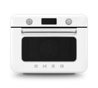 Smeg COF01WHEU Mini Horno de Vapor Combinado de Sobremesa 1800W Blanco - Multifunción Grill Air Fry - 33 recetas