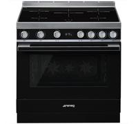 Smeg CPF9IPBL - Cocina con Placa de Inducción y Horno Pirolítico Clase A+ Negra