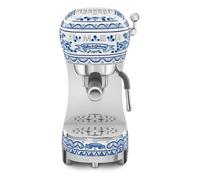 SMEG ECF02DGBEU Máquina de Café Espresso Dolce & Gabbana Semi-automática, 15 bar, 1350 W, Azul Mediterraneo, 1.1 L, para Encimera