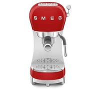 Smeg ECF02RDEU - Cafetera Expresso Manual Estética Años 50 1350W Color Rojo