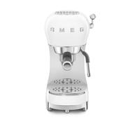 Smeg ECF02WHEU Cafetera Espresso, 50's Style, Blanco