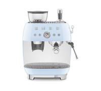 Smeg EGF03PBEU - Cafetera Expresso Manual Estética Años 50 con Vaporizador Color Azul Pastel