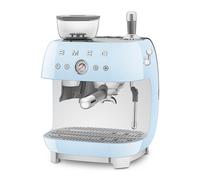 Smeg EGF03PBEU - Cafetera Expresso Manual Estética Años 50 con Vaporizador Color Azul Pastel