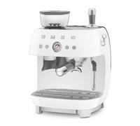 Smeg EGF03WHEU Cafetera Espresso Manual 2.4L 20bar con molinillo integrado Blanco