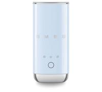 Smeg, Espumador de Leche Eléctrico MFF02PBEU, 3 Funciones Bebida, Batidor Desmontable, Revestimiento Cerámico Antiadhesivo, 500 W, Azul Azur