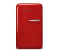 Smeg FAB10HLRD6 Frigorífico monopuerta 50's Style, Estático, Bisagras izquierda, Rojo, 97 x 54,5 cm