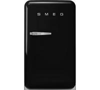 Smeg FAB10HRBL6 Frigorífico Instalación libre | Clase energética D | Color negro, Bisagra derecha, Frigorífico 135 L