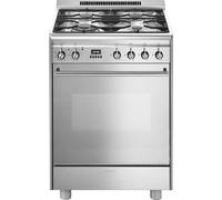 Smeg GP61X9 Cocina Instalación libre | Clase energética A | Horno eléctrico multifunción, 4 quemadores gas, aspecto inox