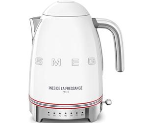 Smeg, Hervidor de Agua Temperatura Variable KLF04IDFEU 1.7L MultiTemperaturas Filtro de cal Lavable, Apagado Automático de Seguridad Indicador de Nivel de Agua 2400W Ines de la Fressange