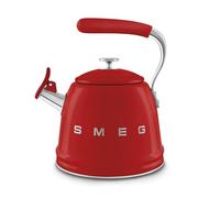 Smeg, Hervidor Sibilante WKF01RD, Acero Inoxidable, Capacidad 2,3 L, Tapa Desmontable y Boquilla Dosificadora, Compatible con Inducción, Rojo