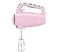 Smeg HMF01PKEU Hand Mixer with a Power of 250 W HMF01PKEU-pastel Pink, Stainless Steel, Black