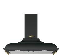 SMEG KC19AOE Capa Extractor De Pared 90CM Clase A Estética Cortina Negra