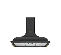 Smeg KCI19AOE Campana de isla Cortina, 90 cm, color antracita