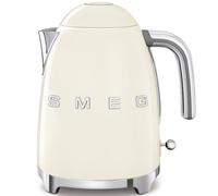 Hervidor de agua - Smeg KLF03CREU, 2400W, 1.7L, Indicador de nivel de agua, Inox, Crema