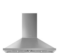 Smeg KPF12X - Campana Decorativa de 120 Cm Estética Portofino 3 Velocidades Clase A+ Acero Inox