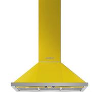 Smeg KPF9YW - Campana Decorativa de Pared 90 Cm Clase A+ Amarilla