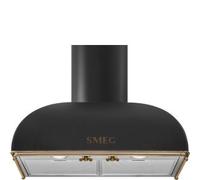 Smeg KS59AOE2 Campana extractora Empotrable | Clase energética A | 90 cm, diseño antracita, controles electrónicos