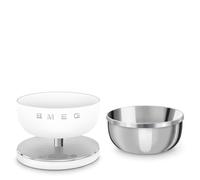 Smeg. Báscula de cocina digital blanca mate, medición precisa, acero inoxidable, uso doméstico. Capacidad de hasta 5 kilogramos