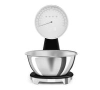 Smeg KSF01BLWW Báscula de cocina Analógico y Digital 5kg Negro - Bol extraible - Recargable