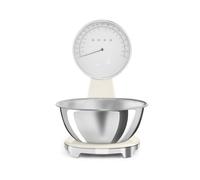 Smeg KSF01CRWW - Báscula de Cocina Analógica y Digital 50's Style 5 Kg Pantalla LCD Crema