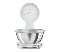 Smeg KSF01PGWW Báscula de cocina Analógico y Digital 5kg Verde Pastel - Bol extraible - Recargable