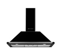 Smeg KT90BLE - Campana Decorativa de Pared 90Cm 4 Velocidades Iluminación LED Clase A Negra