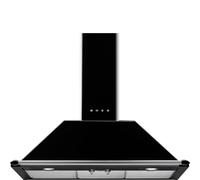 SMEG KT90BLE Cappa Decorativa de Pared Victoria 90CM Negro 4 Velocidades Clase A
