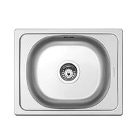 Smeg LYP401FD Fregadero Acero Inoxidable, 1 cubeta de 37,5 cm, Instalación Sobre Encimera