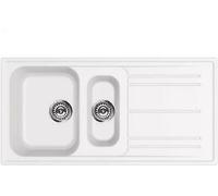 SMEG LZ102B Fregadero Doble De Acero Sintético Blanco 100 cm