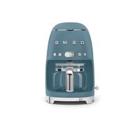Smeg DCF02SBMEU - Cafetera de Goteo 10 Tazas AutoStart 1050W Estética 50's Style Azul Tormenta