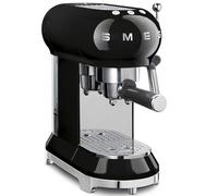 Smeg Máquina de café expreso ECF01BLEU, 1350 W, 1 Liter, Acero Inoxidable, Negro