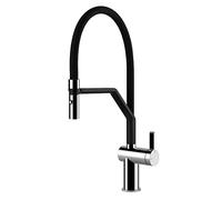 SMEG MID20CR UNIVERSAL Grifo de la cocina, Cromo/negro mate