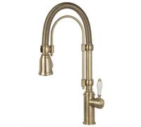 Smeg MIDR7O-2 Grifo Mezclador Latón Caña Giratorio Ducha Extraíble